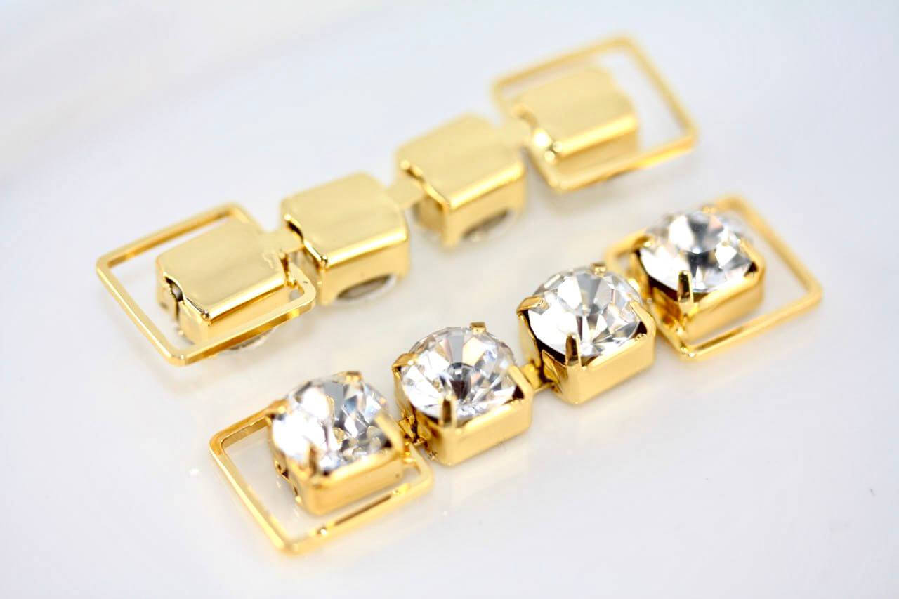 Конектор №43 для фітнес бікіні 4*5.1см Gold